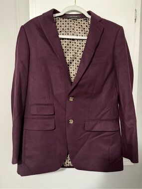 112. Indochino Tailored Wine Blazer Sport Coat - Two-Button Classic